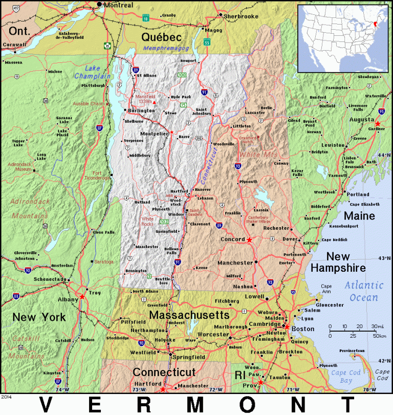 Vermont Facts and Places to Visit